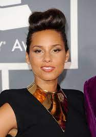 Alicia Keys Celebrity Short Hair Celebrity Hairstyles Rockabilly Hair