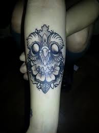 Baykus Dovme Calismasi Dovme Kadikoy Dovme Kadikoy Tattoo Skull Tattoo Tattoos Skull