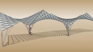 Double Hyperbolic Parabola Canopy 3d Warehouse Rain Water Collection System Rain Water Collection Canopy