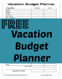 free vacation budget planner printable gantt chart powerpoint template
