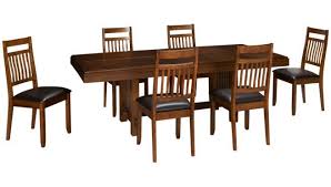 Jofran Lewis Oak 7 Piece Dining Set Jordan S Furniture Dining Room Table Dining Dining Chairs