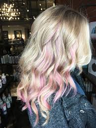 2020 popular 1 trends in hair extensions & wigs, beauty & health, apparel accessories, jewelry & accessories with pink hair highlights and 1. Pink Peekaboo Highlights In My Natural Blonde Hair Pink Blonde Hair Peekaboo Hair Hair Pictures