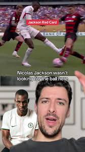 Nicolas Jackson Red Card Vs Flamengo #nicolasjackson #chelseafc #chelsea  #flamengo #clubworldcup #fifaclubworldcup