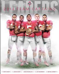 2014 Team Captains By Samuel Silverman Ohio State Football Football Team Pictures Buckeye Nation