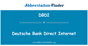 The measures will lead to a significant. Dbdi Definition Deutsche Bank Direct Internet Abbreviation Finder
