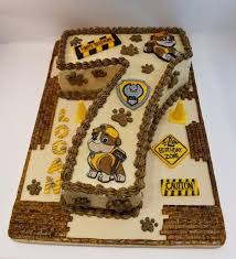 Rubble Paw Patrol Birthday Cake By Eiciedoesitcakes Paw Patrol Birthday Cake Rubble Paw Patrol Cake Paw Patrol Cake Diy