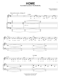 Pin chords to top while scrolling. Eddie Perfect Home From Beetlejuice The Musical Sheet Music Download Pdf Score 428608