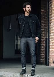 Black jean jacket black tee black distressed jeans black suede. Black Jeans Jacket Outfit Men Pasteurinstituteindia Com