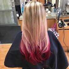 Red hair with blonde highlights. 74 Hot Reverse Ombre Shades For This Summer