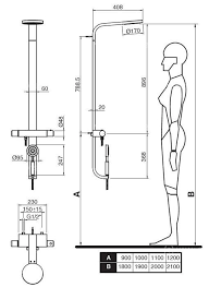 Image Colonne De Douche Thermostatique R006019 Coleman Superinox Bathroom Dimensions Bathroom Layout Space Planning