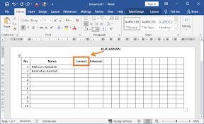 Cara Membuat Tulisan Miring Pada Judul Tabel Microsoft Word Cara Tutorial Terbaru