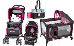 Hello Kitty Newborn Set Baby Infant Stroller Travel System Pack And Play Pink Baby Car Seats Newborn Id Baby Doll Car Seat Baby Strollers Hello Kitty Baby