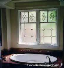 In many bathrooms, large windows overlook the bathtub, while smaller bathroom windows often lend light to the vanity or shower. Bathroom Stained Glass Windows Austin Stained Glass Austin