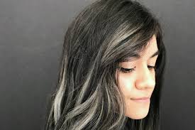 Purple is a perfect color to apply to your black hair as it will make a great contrast between the two colors and it is also a trend that has been very known for the last couple of years and without any doubt will look amazing. I Added Smoky Gray Highlights To My Brown Hair Before And After Allure