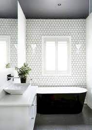 This elegant bathroom features black and white marble. 52 Best Black And White Master Bathroom Ideas Bathroom Inspiration Bathrooms Remodel Bathroom Design