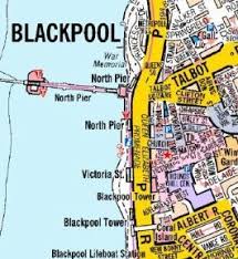 Pārvietotu karti, izmantojot peles kursoru. Blackpool A Z Wall Map Wall Maps Blackpool Custom Map