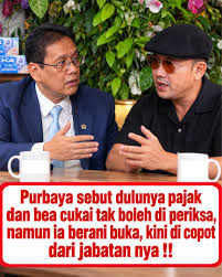 Purbaya sebut dulunya Pajak dan Bea Cukai tak boleh diperiksa. Namun ia berani buka, kini dicopot dari jabatannya.‼️ Pada 2 Juli 2026, Purbaya Yudhi Sadewa saat menjadi narasumber di podcast Denny Sumargo