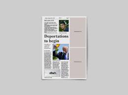A tabloid is a newspaper with a compact page size smaller than broadsheet. Tabloid Newspaper Template Grafik Von Denestudios Creative Fabrica