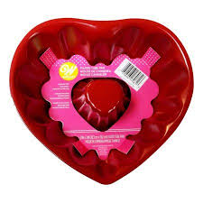 Wilton Red Heart Shaped Non Stick Fluted Tube Pan 8 Inch Walmart Com Wilton Fluted Tube Pan Wilton Cake Pans