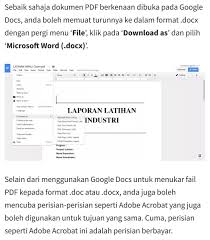 Bagaimana menukar pdf ke word (docx). Resume Kreatif On Twitter Cara Tukar File Pdf Kepada Word Kredit Infopelajar2u
