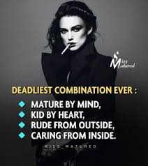Dangerous Combination Follow Miss Matured Strong Mind Quotes Women Quotes Truths Dangerous Quotes