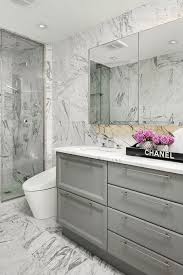 A Modern Townhome Renovation In Chicago S Gold Coast Dresner Design Kitchen Design Cus Tidy Bathroom Neutral Bathrooms Designs Transitional Bathroom