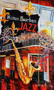 The Maison Bourbon New Orleans By Diane Millsap New Orleans Art Canvas Prints Jazz Art