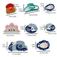 Crystal Cloud Flower Duckbill Clip Ins Hair Clip Mushroom Zircon Hairpins  Women Barrettes Acetate Hair Claw