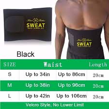 p523 sweet sweat burn fat waist trimmer slimming corset belt for men women