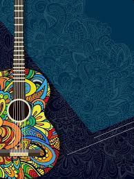 Rainbow Ji Phuket Su Fondo Publicitario Guitar Painting Music Backgrounds Guitar Art