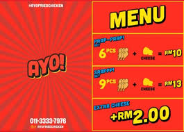 We all love fried chicken, and kfc does it for most of us. Moh Duduk Rumah On Twitter Moh Cuba Ayo Fried Chicken Bertempat Di Foodspot Ipoh Akhirnya Dapat Merasa Ayam Ayo Memang Penuh Cheese Dia Sampai Tak Nampak Ayam Goreng Moh Kita Foodspot Jalan
