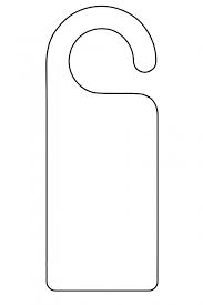 Search for free door hanger template. Door Hanger Template Outline Door Hanger Template Hanger Crafts Doorknob Hangers