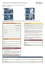 Einfach passendes girokonto auswählen und in wenigen minuten ihr persönliches konto eröffnen. Eroffnung Bw Bank Cash Konto