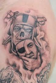 Oakland raider tattoos on oakland raiders fan face tattoo commitment. Oakland Raiders Tattoos Unusual Attractions
