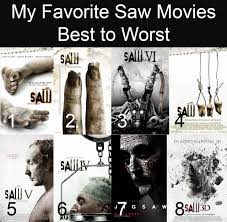 My from best to worst list of horror franchises and trilogies i've watched. Saw Is My Favorite Horror Franchise Saw