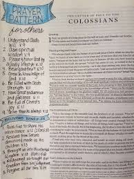 Prayer Pattern Benefits Col 1 9 14 Bible Study Notes Bible Study Notebook Bible Study Journal