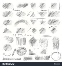 Hand Drawn Scribble Shapes A Set Of Doodle Line Drawings Pencil Sketches Vector Design Elements Hatching With A Pencil I How To Draw Hands Scribble Doodles