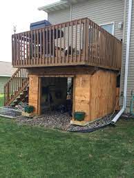 Recycled Skids To Make Use Of Wasted Space Patio Under Decks Building A Deck Decks Backyard