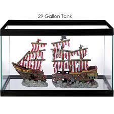 Our pirate ship is definitely a family friendly cruise. Penn Plax Striped Pirate Ship 20 5 L X 20 75 W Petco