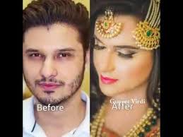male to female makeup transformation in