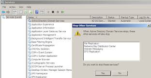 Stopping Active Directory Domain Services In Windows Server 2008 Techrepublic