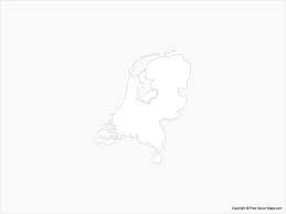 Free vector maps of asia, oceania & the antarctic. Vector Map Of The Netherlands Outline Free Vector Maps