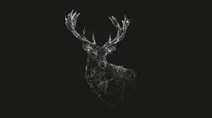 Black And White Desktop Wallpaper Minimal Deer Minimal Deer Artwork Deer Sketch Desktop Wallpaper Black