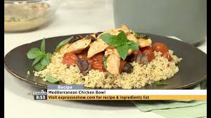 This mediterranean couscous recipe is from gina's new cookbook, skinnytaste one and done. Recipe Mediterranean Chicken Bowl Ww Youtube
