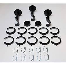 Yes, spotlight has a large selection of curtain hooks and rings in stock, for all your window dressings. Amazon Com Fabrics And Drapes Bypass Carryover Drapery Rings Will Only Work With Our Bypass Brackets 5 Pack 1 1 8 Rings Black Home Kitchen