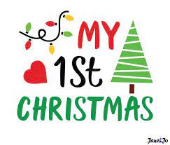 My First Christmas Svg1st Christmas Svgsilhouette Etsy In 2021 Christmas Svg Clip Art My First Christmas