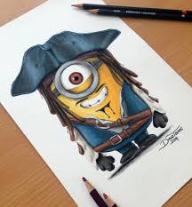 Minion Captain Jack Sparrow Pencil Drawing By Atomiccircus On Deviantart Drawing will be shipped flat and carefully packaged between two pieces of cardboard. minion captain jack sparrow pencil