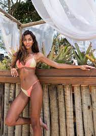 Biquíni Bella Oliva | Modelo tanga com cortina fixo