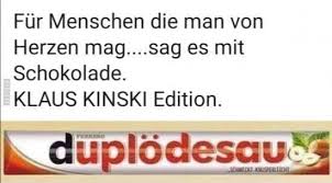 Изучайте релизы klaus kinski на discogs. Fur Menschen Die Man Von Herzen Mag Sag Es Mit Schokolade Klaus Kinski Edition Duplodesau Keke