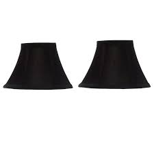 Upgradelights set of 6 silk chandelier lamp shades 5 inch euro style drum eggshell silk 4x5x4.5. Set Of 2 Chandelier Lamp Shades 6 Inch Black Silk With Gold Lining Upgradelights Com